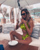 one-shoulder hot style swimsuit ladies sexy hollow gathered leopard bandage one-piece swimsuit NSDA1276