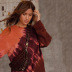 new women s sweater autumn and winter hedging wine red long sleeve round neck loose dress NSDF1298