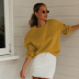   sports and leisure ladies sweater long sleeve round neck loose fashion women s clothing   NSDF1307