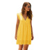 women s summer V-neck short-sleeved lace one-piece skirt wholesale NSKA1335