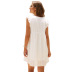 women s summer V-neck short-sleeved lace one-piece skirt wholesale NSKA1335