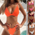 solid color triangle sexy gathering ladies beach bikini hot selling  NSZO1371