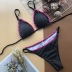 new split bikini solid color sexy split swimsuit  NSZO1375