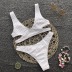 Traje de baño atractivo del traje de baño de la malla del triángulo del bikini del estilo caliente del color puro NSZO1381