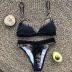 bikini con estampado de hojas sexy traje de baño dividido venta caliente NSZO1394