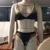 bikini con estampado de hojas sexy traje de baño dividido venta caliente NSZO1394
