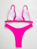 hot sale solid color split sexy bikini buckle Brazilian swimwear NSZO1415