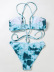 las señoras vendedoras calientes dividen la venta al por mayor atractiva hueca del bikini del teñido anudado NSZO1426
