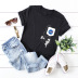 Hot selling fashion comfortable short-sleeved women s T-shirt   NSSN1434