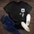 La camiseta de las mujeres de manga corta cómodas vendedoras calientes de la moda NSSN1434