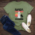 Comfortable Short-Sleeved T-Shirt Dark Nasa Space Series NSSN1451