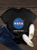 women s comfortable short-sleeved tops T-shirt NASA space NSSN1453