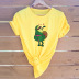 comfortable and funny avocado love short-sleeved T-shirt  NSSN1460