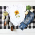 sunflower flowers comfortable short-sleeved T-shirt NSSN1473