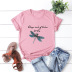 dragonfly letters comfortable short-sleeved T-shirt NSSN1474