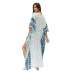  v-neck muslim robe dress wholesale vacation casual skirt NSDF1513