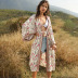 hot sale new bohemian beach holiday print sunscreen cardigan shawl for women NSDF1595