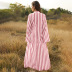 spring new fashion women s big stripe comfortable long shirt single-breasted all-match shirt NSDF1601