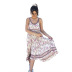 Hot selling fashion printed ruffled sling dress  NSDF1615