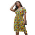  wholesale women s fashion print dress NSKA1643