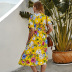  plus size women s print dress NSKA1650