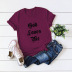  women s casual letters printed short-sleeved women s T-shirt NSSN1659