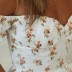 fashion chest strapless printed dress  NSDF1676