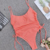  one-piece swimsuit solid color high fork adjustable bikini NSZO1691