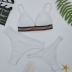   three-piece sexy sling split swimsuit solid color bikini NSZO1705