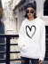   street casual hooded sweater love printing hoodies for women NSSN1738