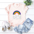 casual rainbow love short-sleeved women s T-shirt NSSN1766