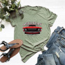  Leisure Beach And Car Short-sleeved T-shirt NSSN1768