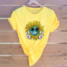  Casual Sunshine Sun Short Sleeve Women S T-shirt NSSN1770