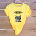 casual cat print short-sleeved women s T-shirt NSSN1780