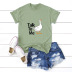 casual duck print short-sleeved women s T-shirt NSSN1790