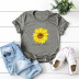 casual hot sunflower short-sleeved women s t-shirt NSSN1792