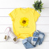 casual hot sunflower short-sleeved women s t-shirt NSSN1792