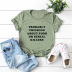 casual letters printed short-sleeved women s T-shirt NSSN1794