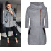 fashion side zipper plus fleece jacket hooded jacket sweater  NSYF1841