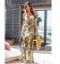  fashion printed chest-wrapped one-shoulder dress NSYF1845