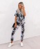  two-piece tie-dye printed short-sleeved trousers suit NSYF1847