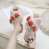 autumn and winter cotton strawberry banana plush slippers  NSPE27451