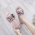 home bow satin cloth cotton slippers NSPE27462