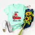 Valentine s Day Red Car printed T-Shirt  NSSN27629