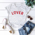 Letter printed Valentine s Day t-shirt  NSSN27637
