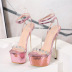 ultra-high-heeled transparent sandals NSCA27683
