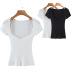 low-neck knitted T-shirt  NSLD27728