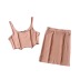 Summer sexy hem small vest elastic slim skirt suit NSLD27866