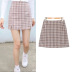 plaid high waist A-line skirt NSLD27890