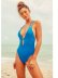 one-piece solid color multi-rope swimsuit  NSHL27968